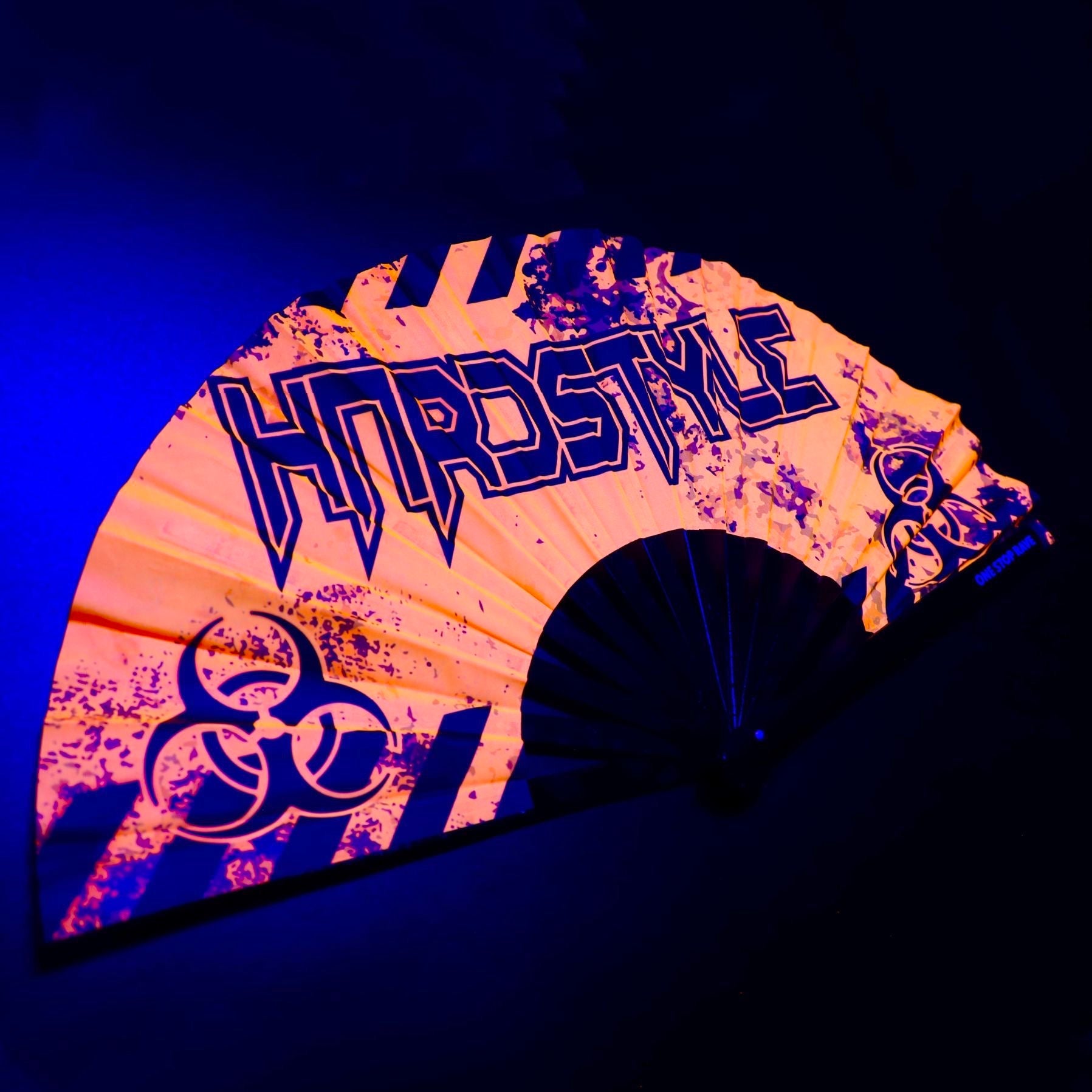 Hardstyle Hand Fan, Festival Fans 13.5", - One Stop Rave