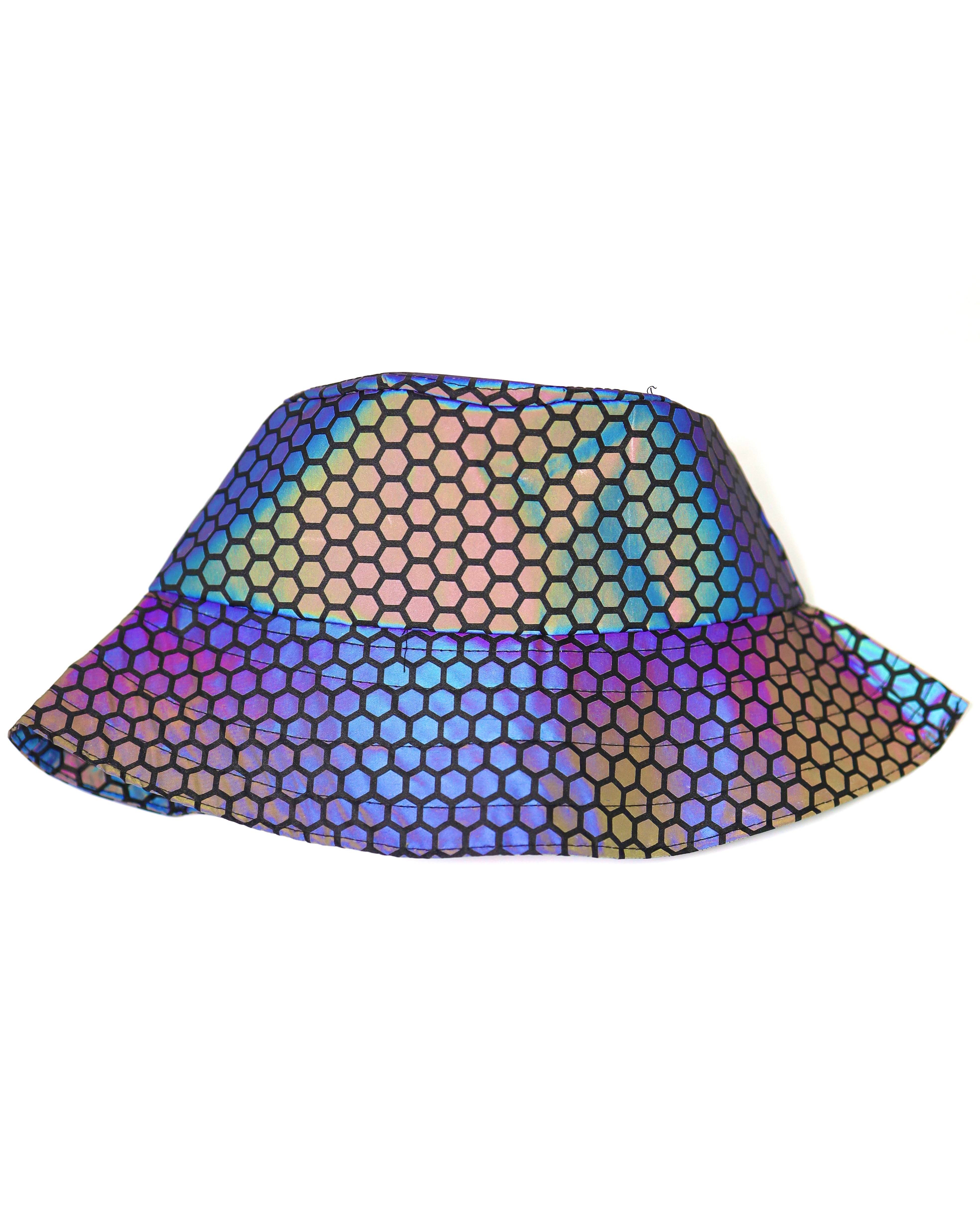 Hex A Rex Reflective Bucket Hat, Bucket Hat, - One Stop Rave