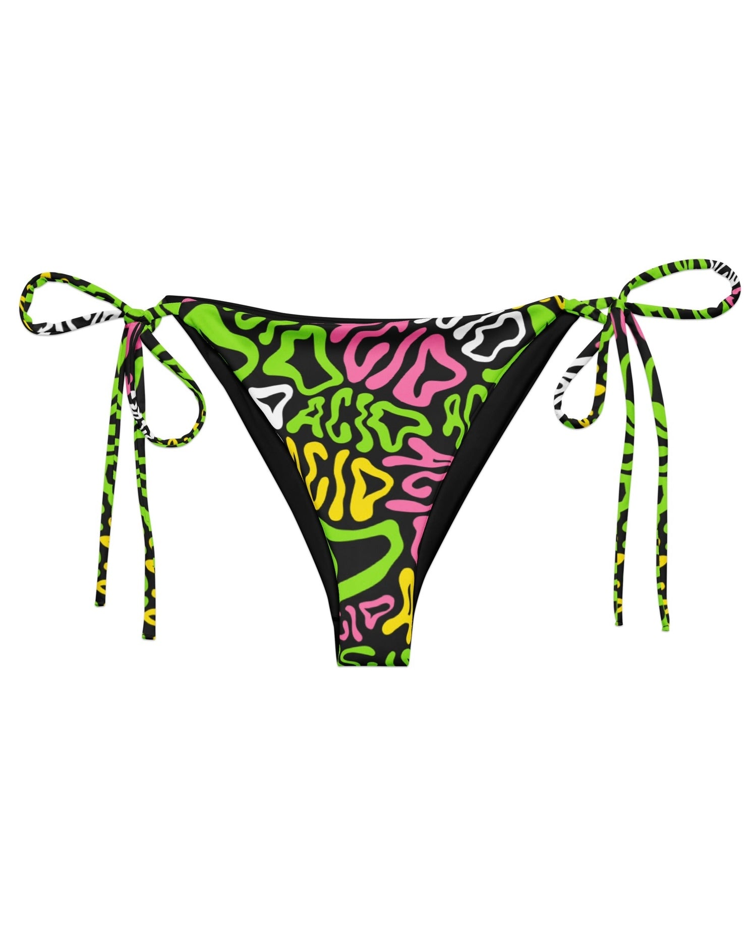 Candy Acid Recycled String Bottoms by One Stop Rave  on a white background.