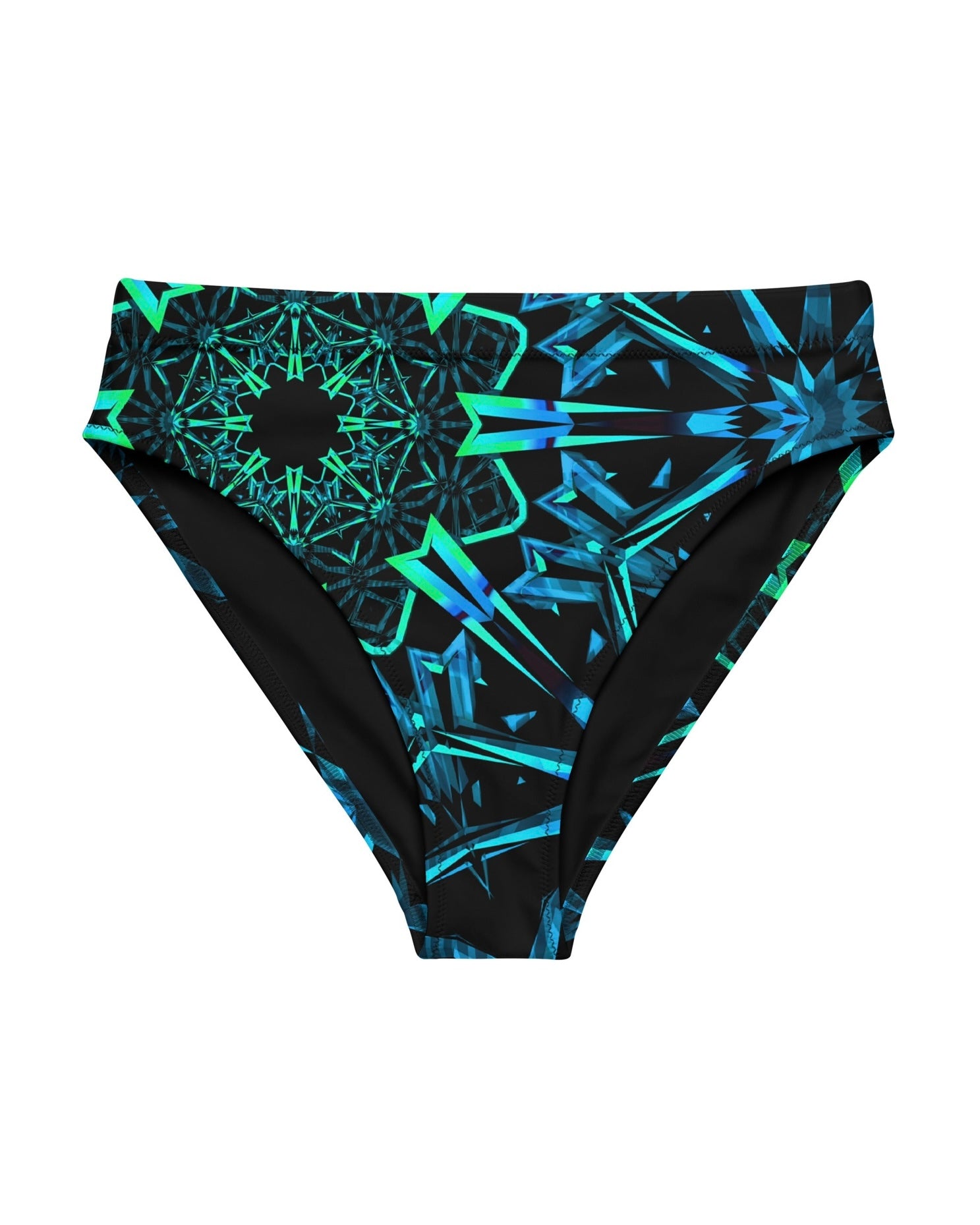 Fractals Recycled High-Waisted Bottoms, High-Waisted Bottoms, - One Stop Rave