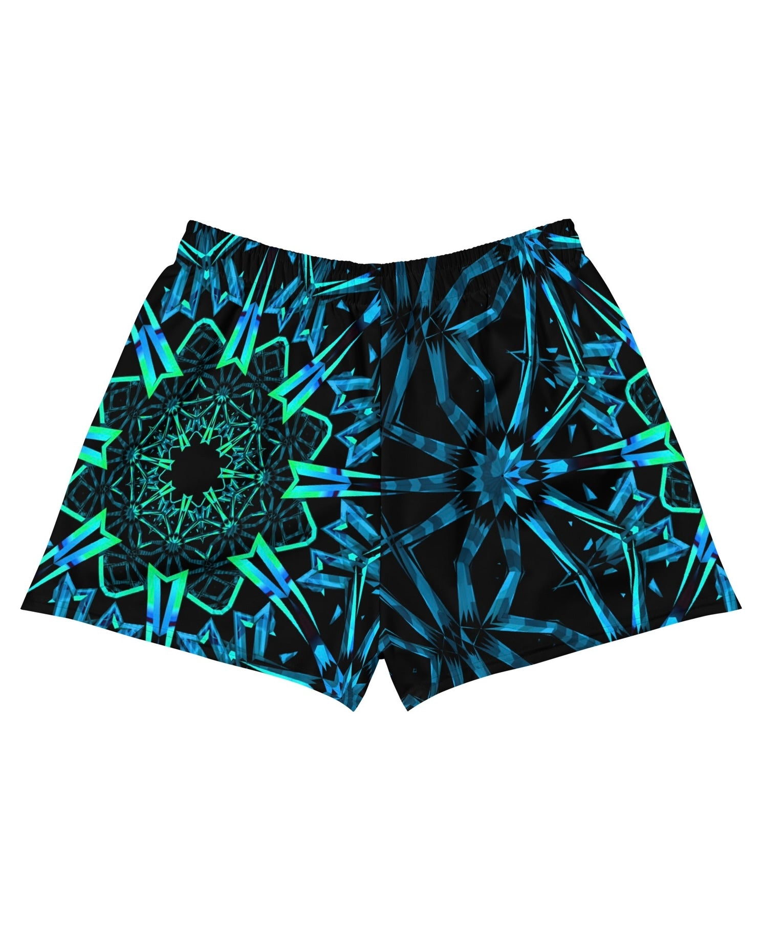 Fractals Recycled Shorts, Athletic Shorts, - One Stop Rave