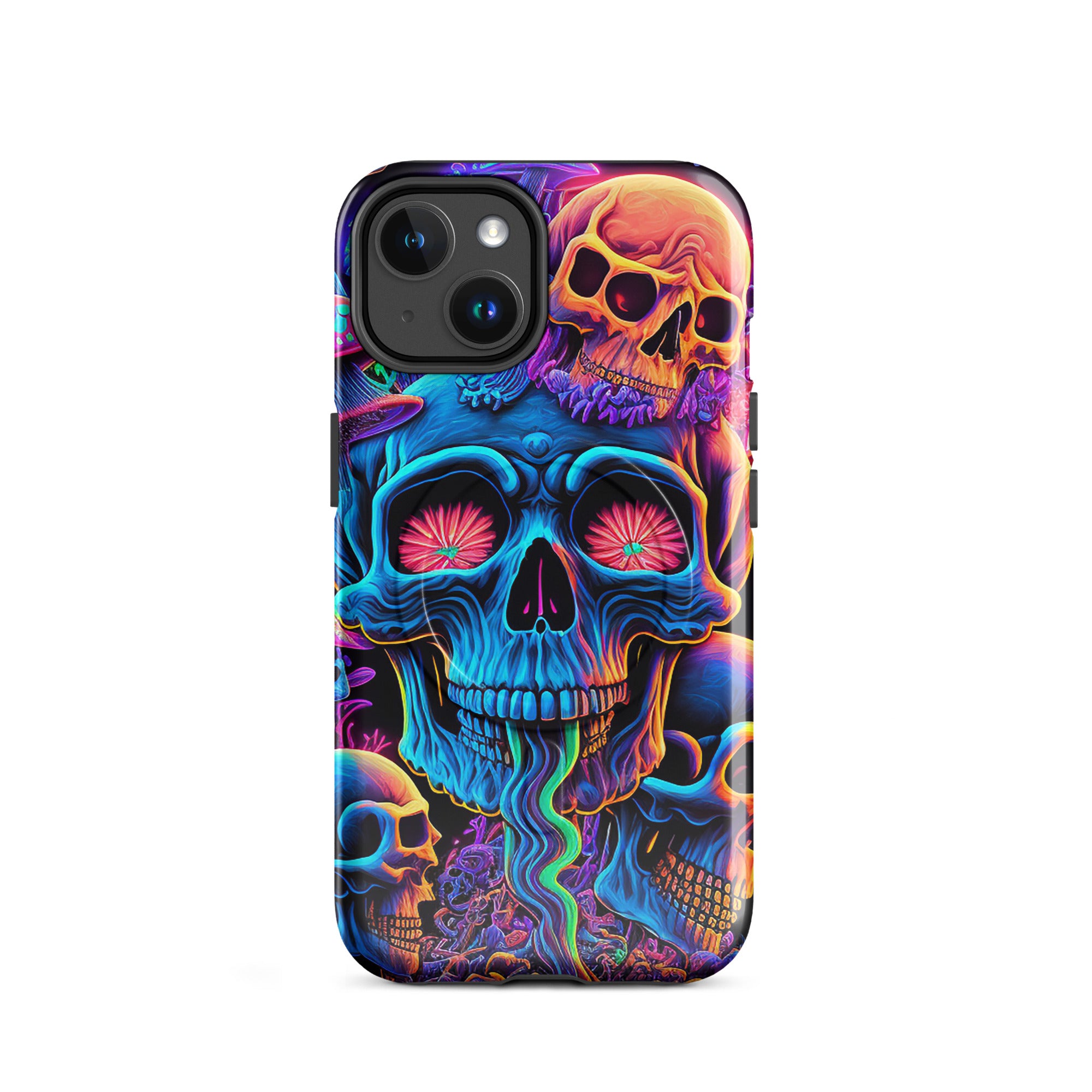 Psychedelic Skull MagSafe® Tough iPhone® 14–17 Case | Rave Phone Case