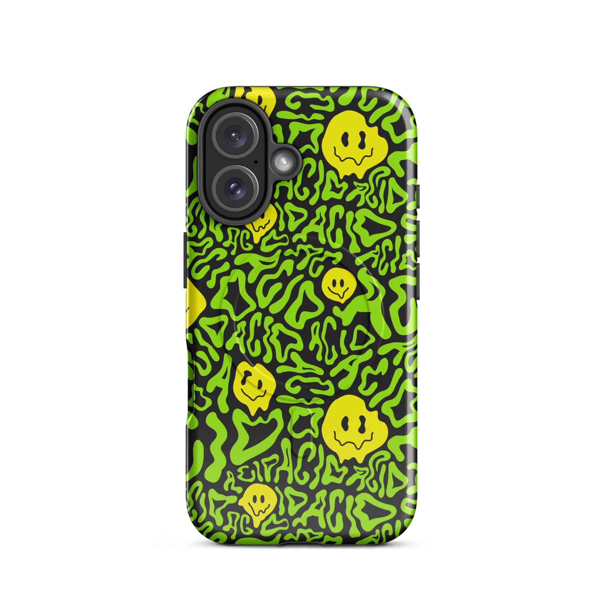 Acid Smilez MagSafe® Tough iPhone® 14–17 Case | Rave Phone Case