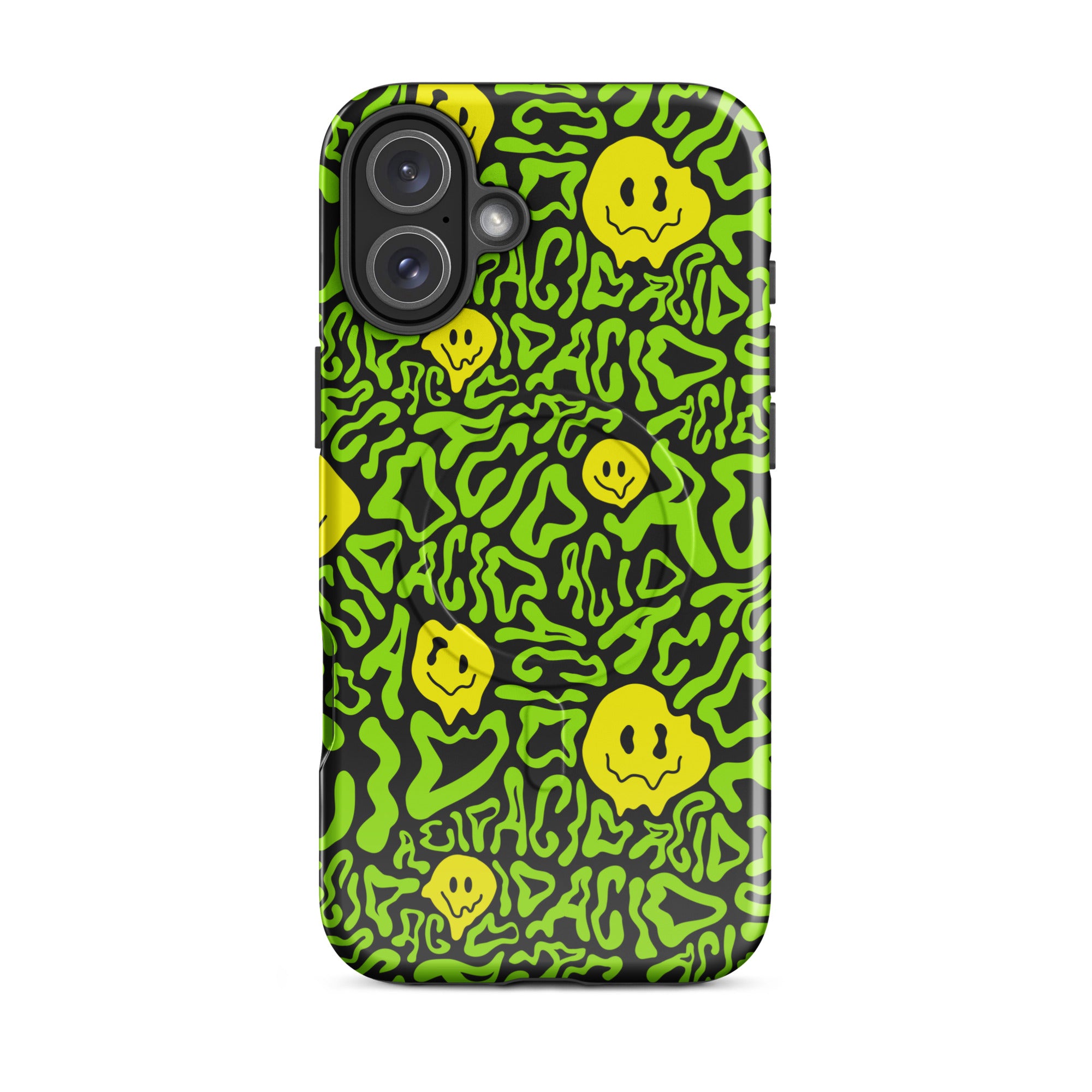 Acid Smilez MagSafe® Tough iPhone® 14–17 Case | Rave Phone Case