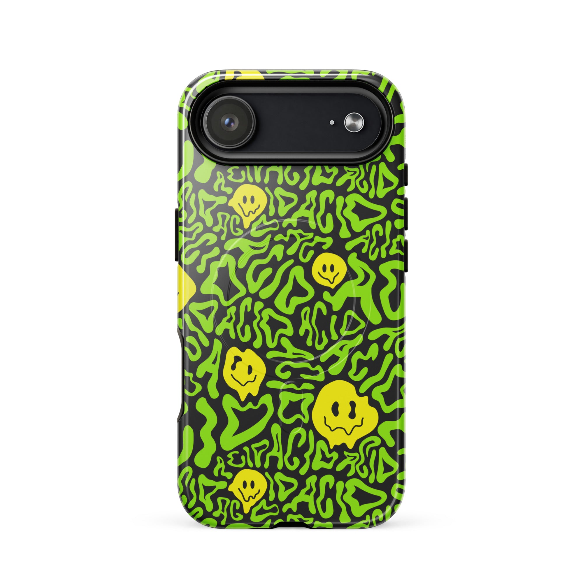 Acid Smilez MagSafe® Tough iPhone® 14–17 Case | Rave Phone Case