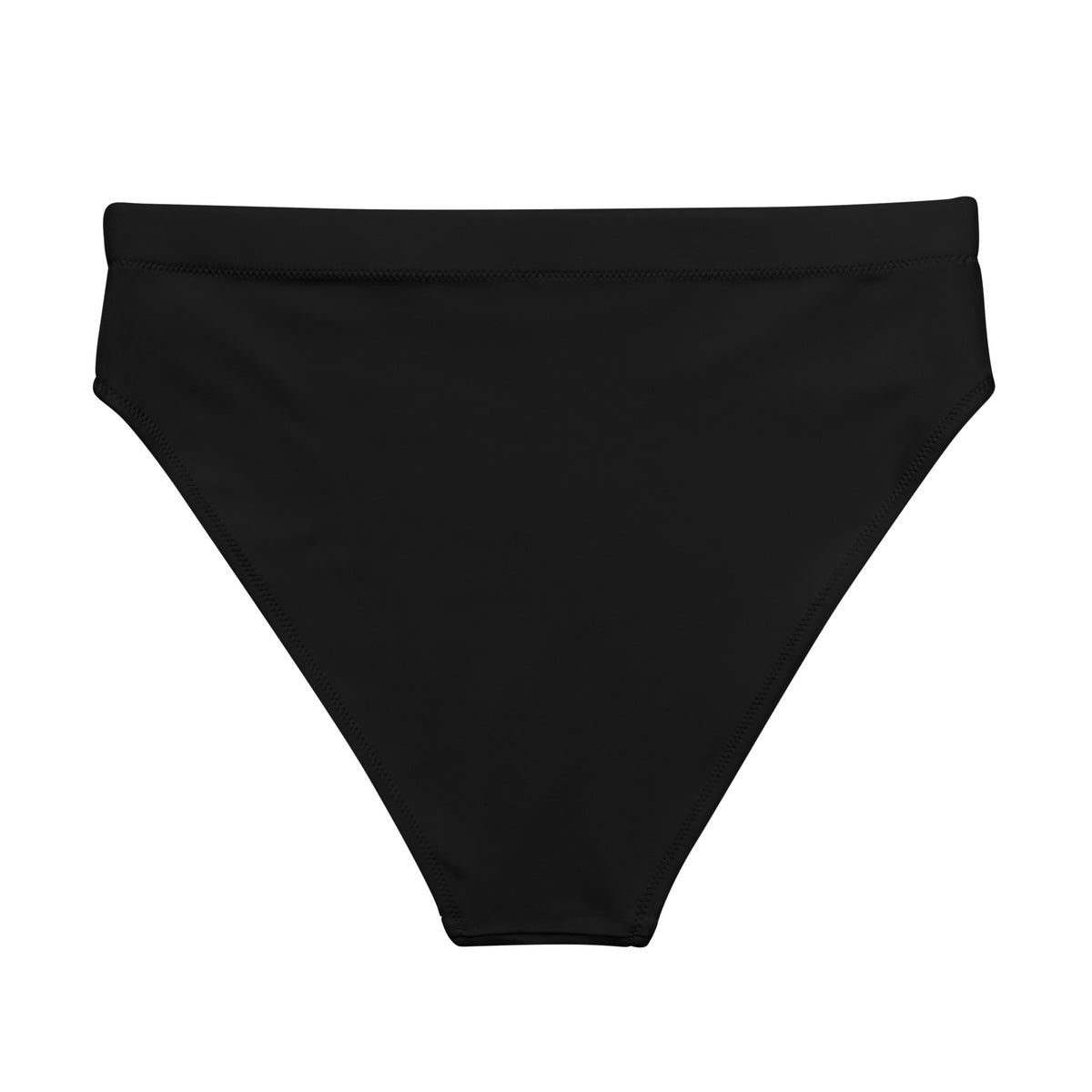 Product back view of the Nocturnal High-Waisted Bottoms in solid black