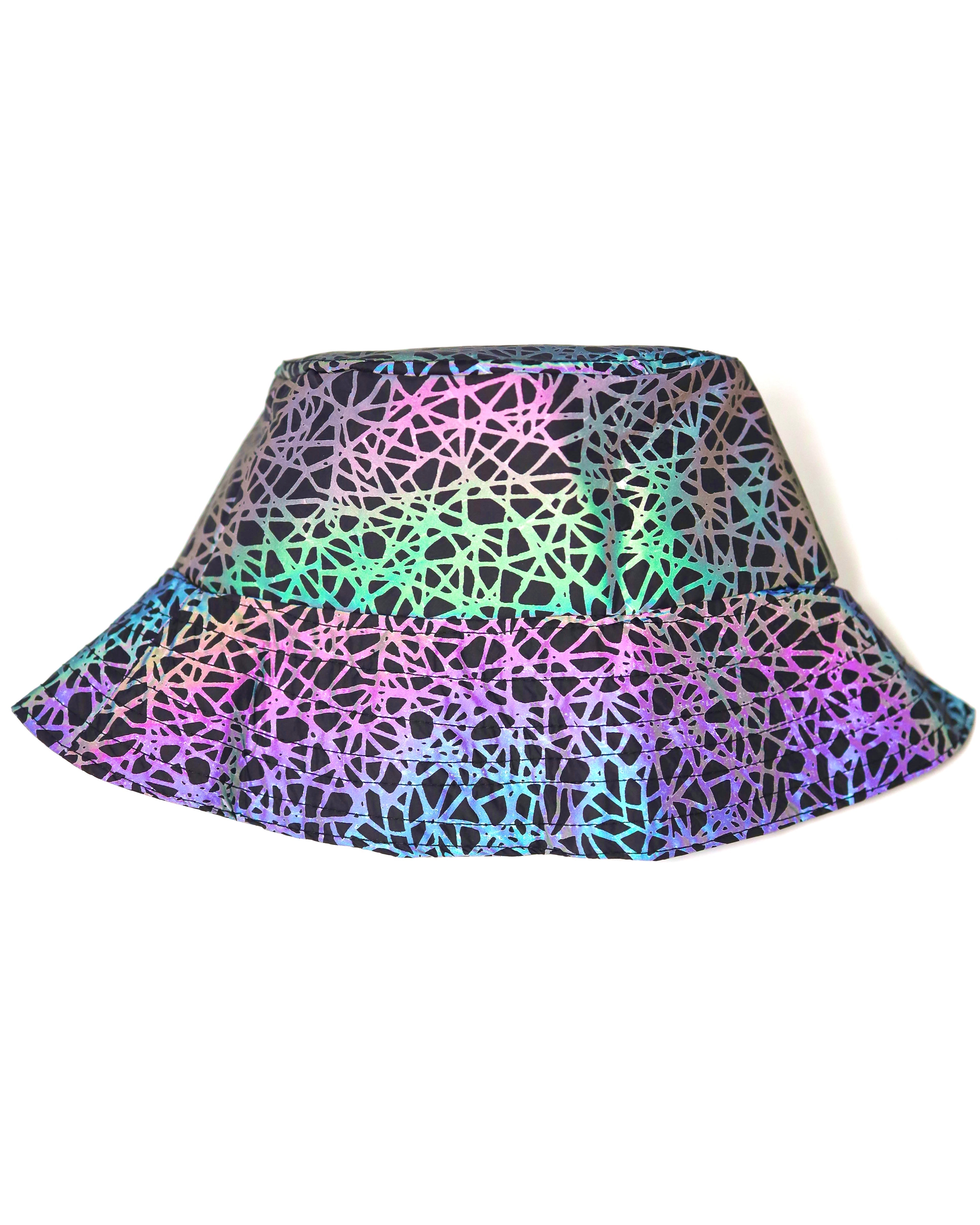 String Theory Reflective Bucket Hat, Bucket Hat, - One Stop Rave