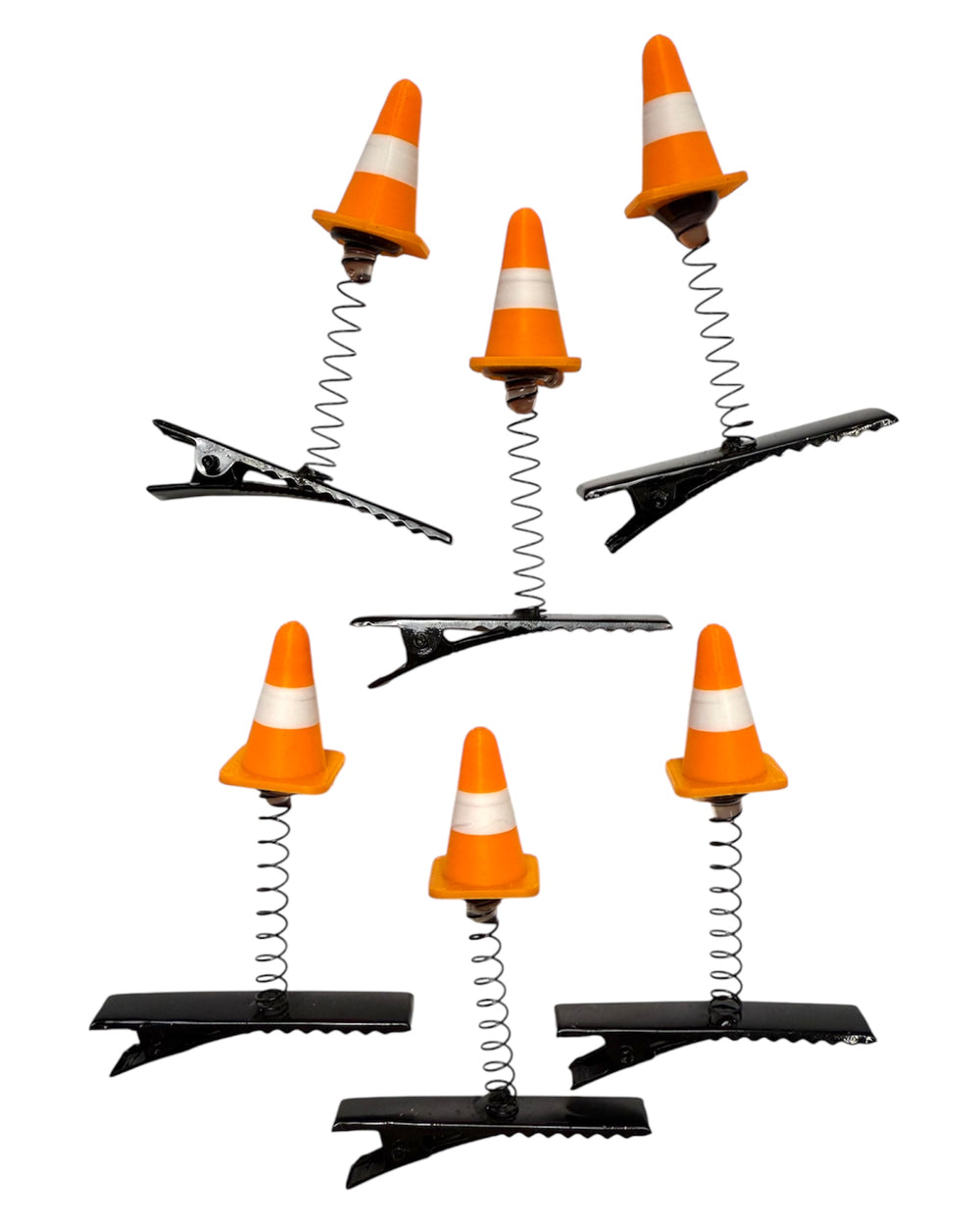 Traffic Cone Sprout Clips 6-PC Set | Rave Trinkets | Sprouts For Raves