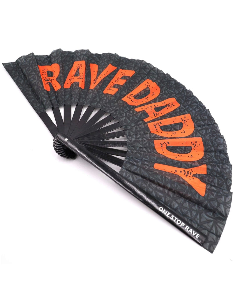 Rave Daddy Hand Fan | Funny Rave Fan | UV-Reactive Fan