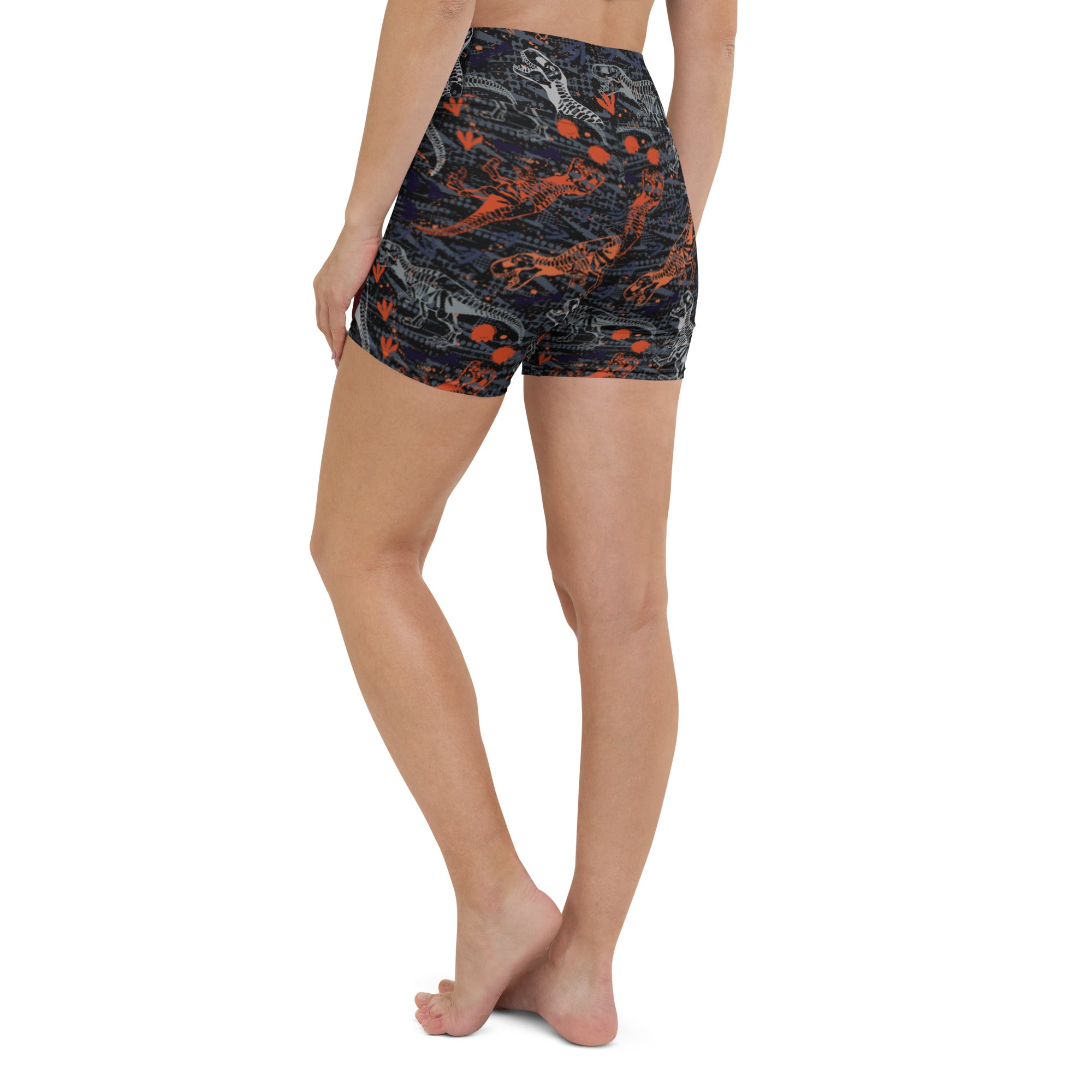 T-Wrecked Yoga Shorts, Athletic Shorts, - One Stop Rave