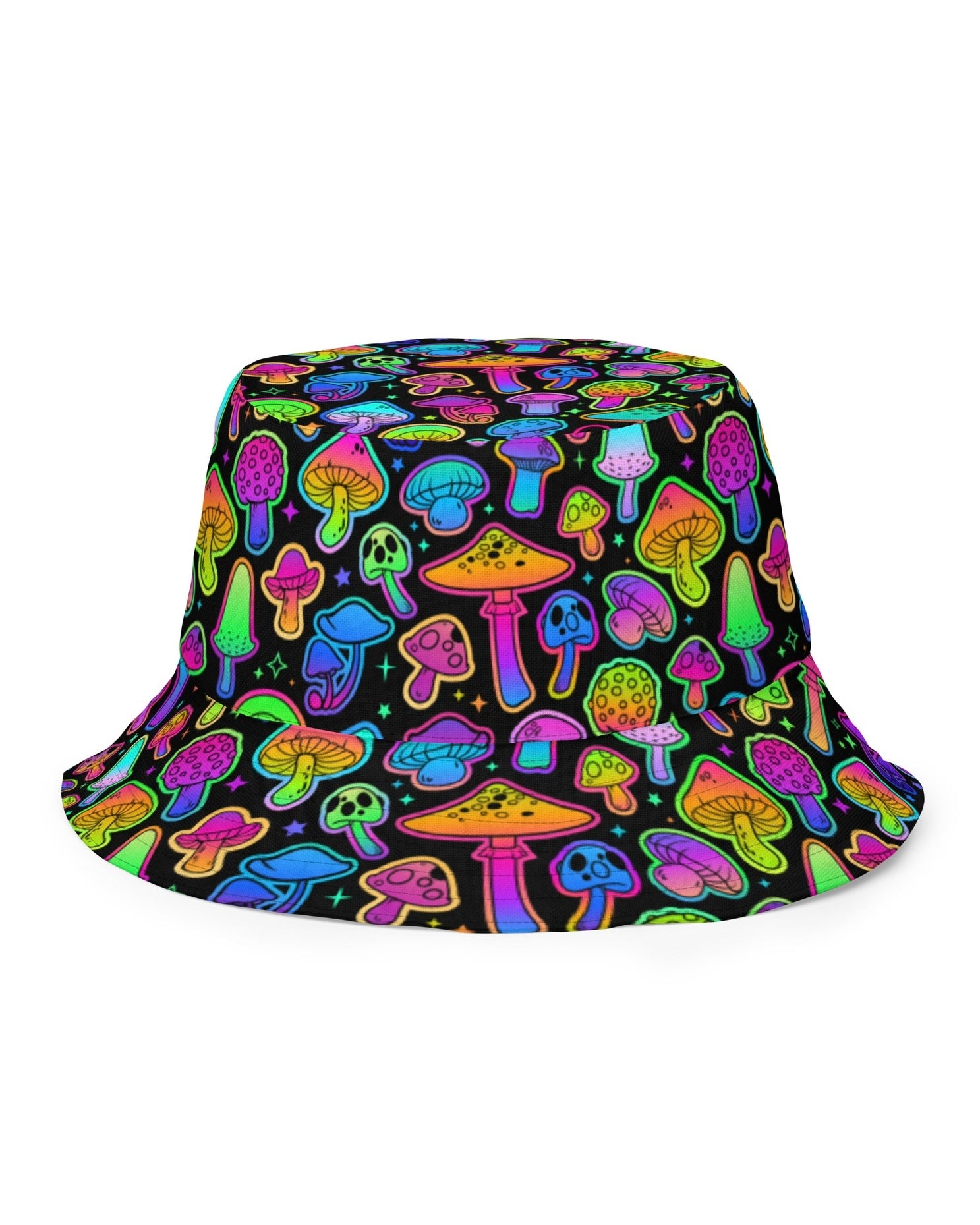 Psilo / Shroom Reversible Bucket Hat, Bucket Hat, - One Stop Rave
