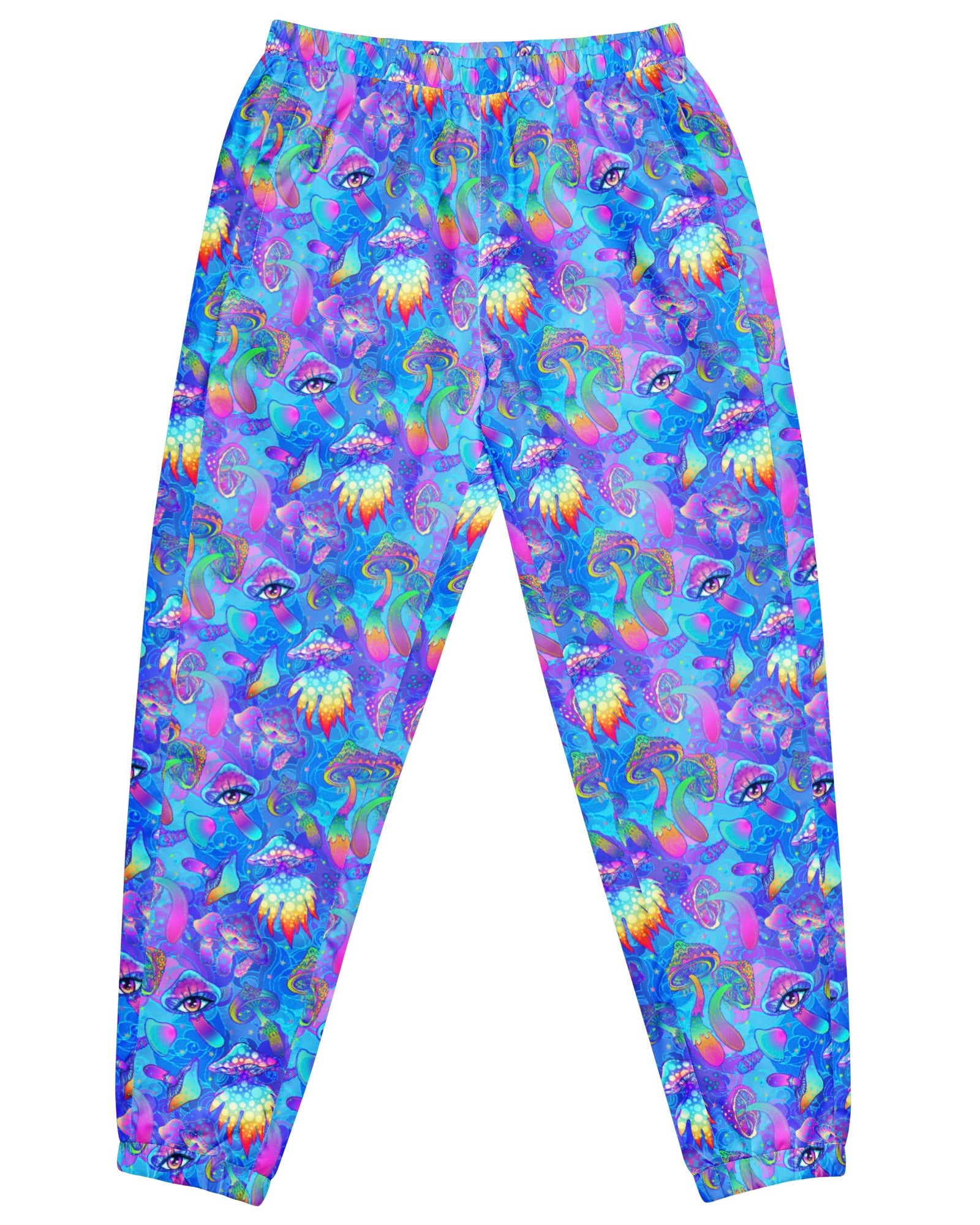 Shroomin Blue Track Pants, Track Pants, - One Stop Rave