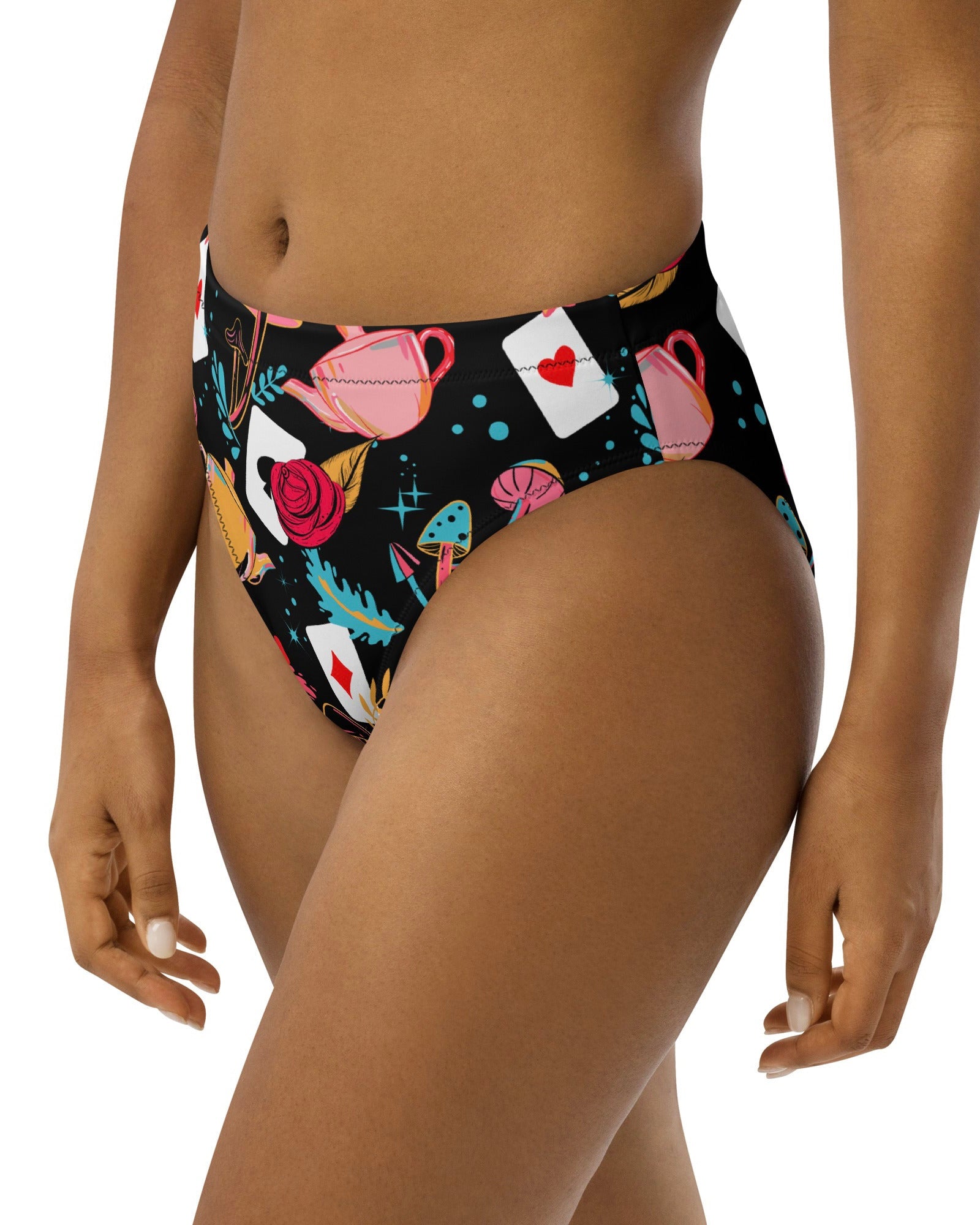 Curiouser and Curiouser Recycled High Waisted Bottoms, High-Waisted Bottoms, - One Stop Rave