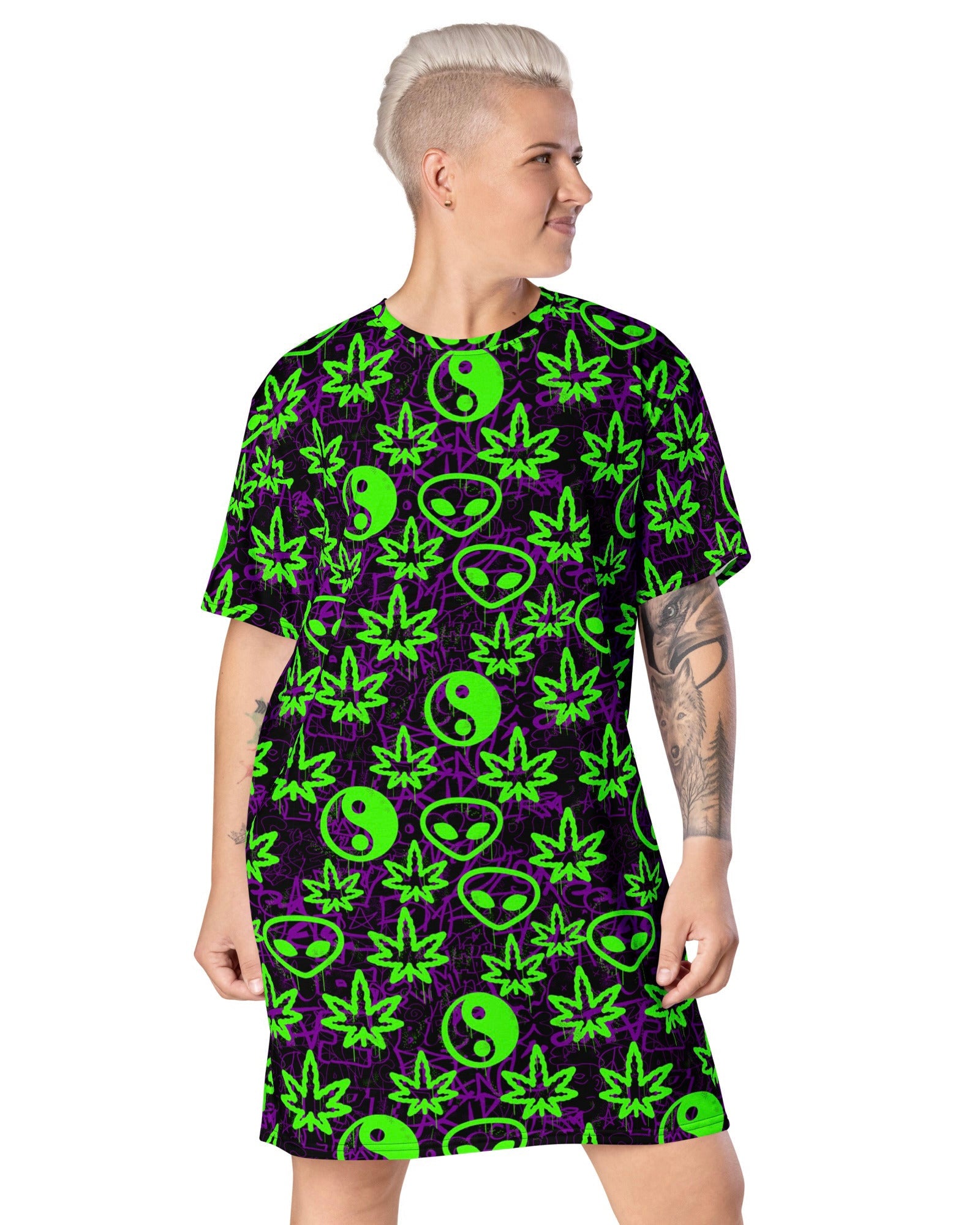 Graffiti t hot sale shirt dress