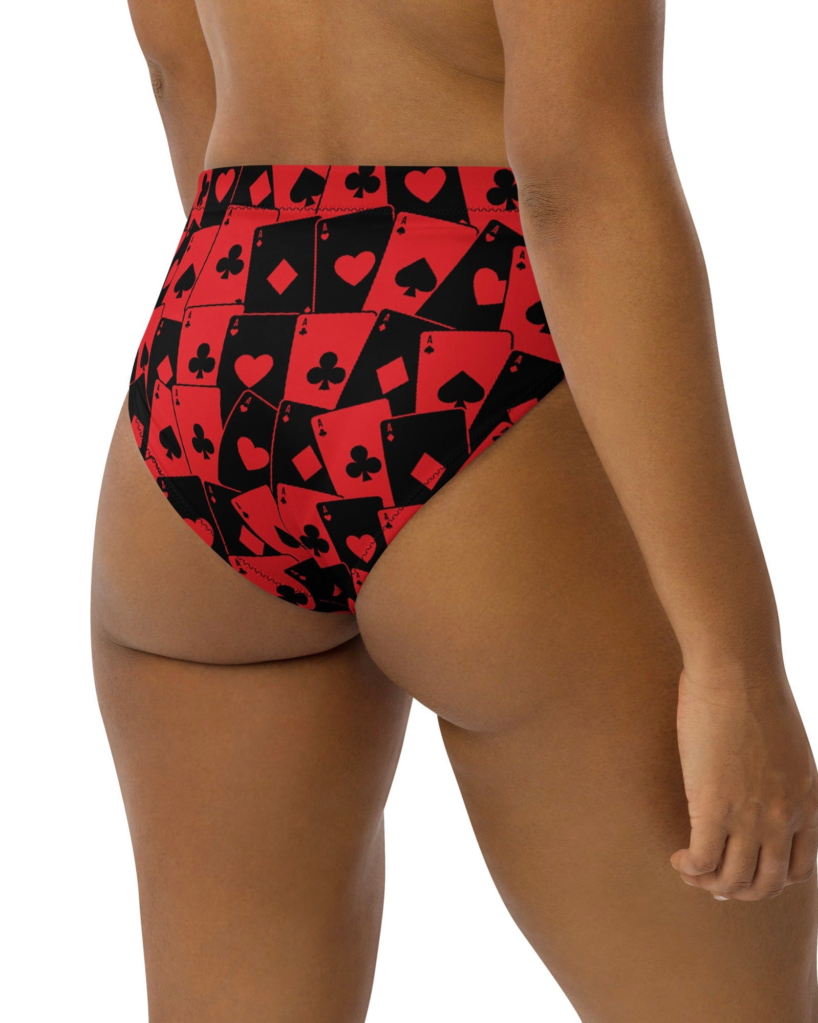 Ace Of Hearts Recycled High Waisted Bottoms, High-Waisted Bottoms, - One Stop Rave