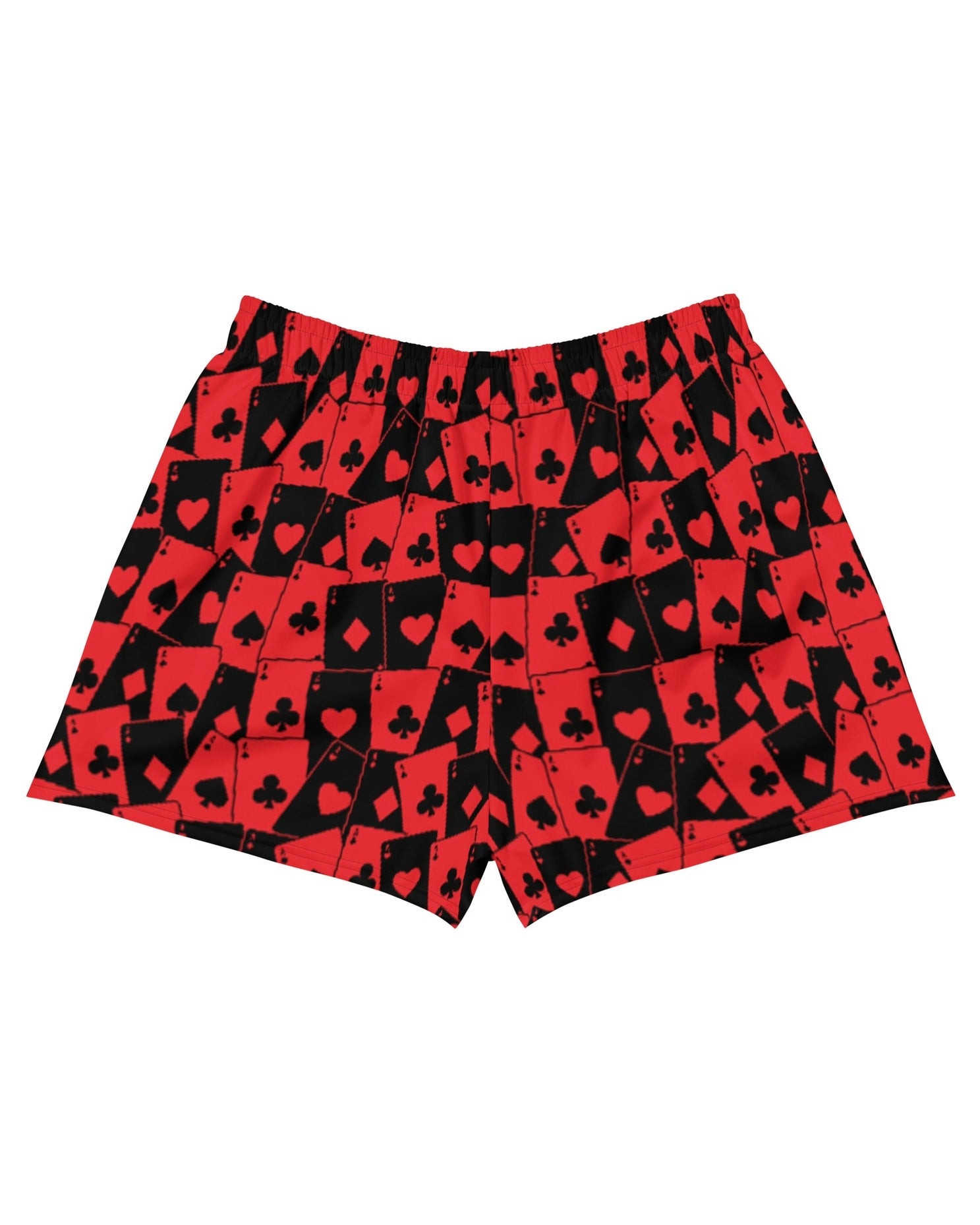 Ace Of Hearts Shorts, Athletic Shorts, - One Stop Rave