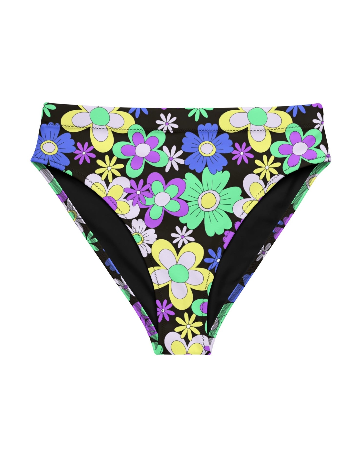 Crazy Daisy Recycled High Waisted Bottoms, High-Waisted Bottoms, - One Stop Rave