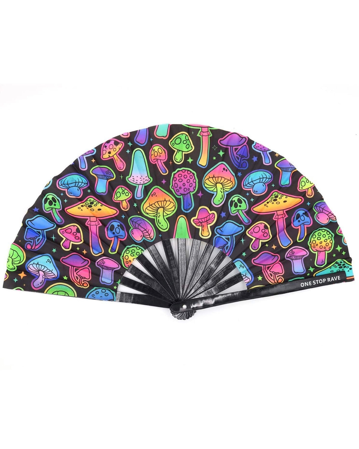 Botanical Rave Fan Large Festival Hand Fans | Rave Fans | Festival Fans | Large Hand Fans