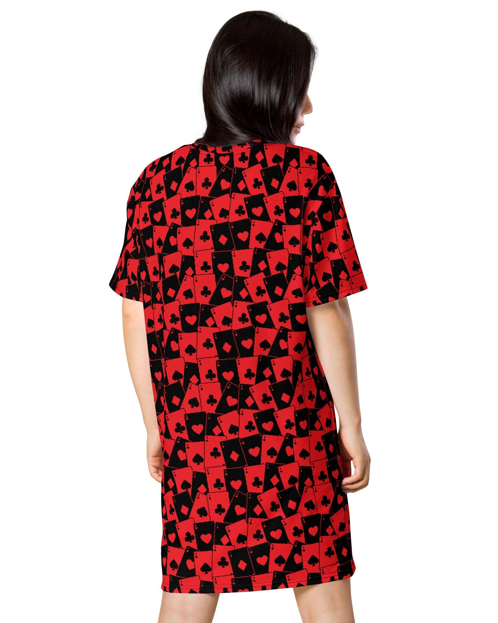 Ace Of Hearts T-shirt dress, T-Shirt Dress, - One Stop Rave