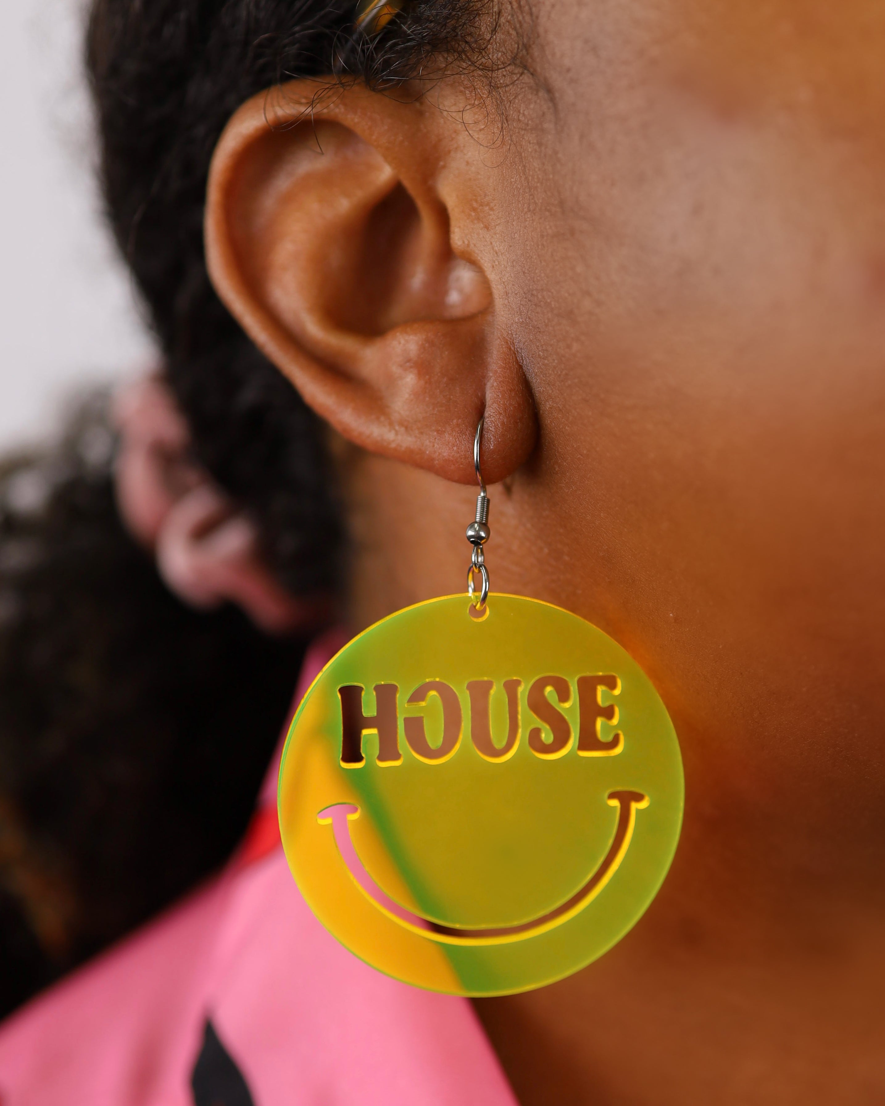 House Head Earrings, Dangle Earrings, - One Stop Rave