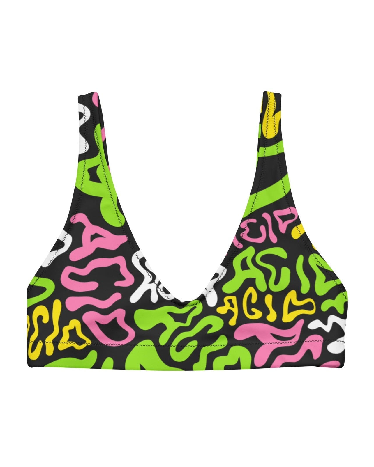 Candy Acid Recycled Padded V-Top, V-Top, - One Stop Rave
