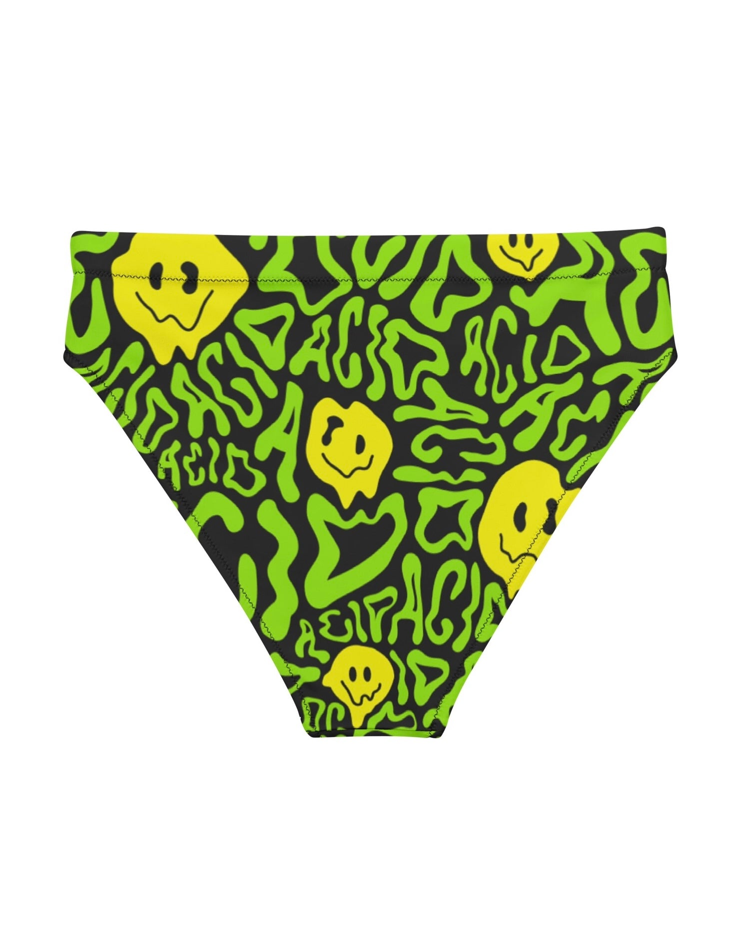 Acid Smilez Recycled High Waisted Bottoms, High-Waisted Bottoms, - One Stop Rave