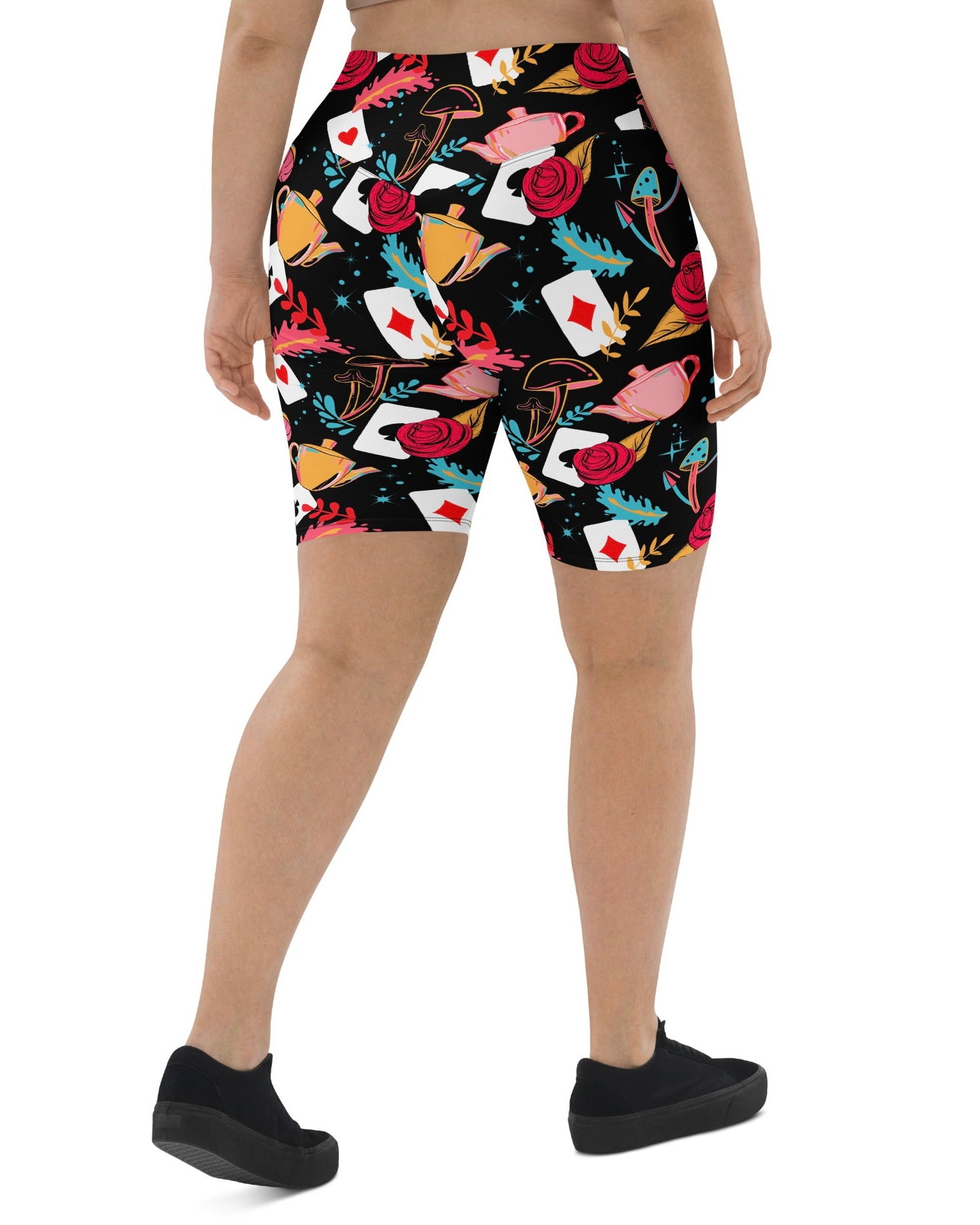 Curiouser and Curiouser Biker Shorts, Biker Shorts, - One Stop Rave