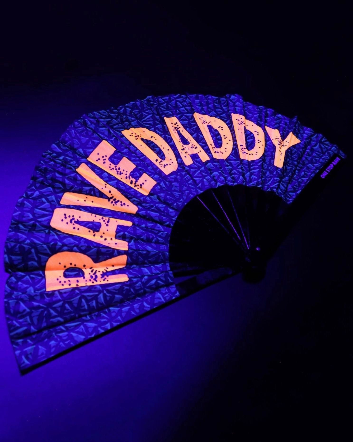 Rave Daddy Hand Fan, Festival Fans 13.5", - One Stop Rave