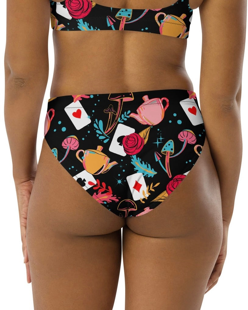 Curiouser and Curiouser Recycled High Waisted Bottoms, High-Waisted Bottoms, - One Stop Rave