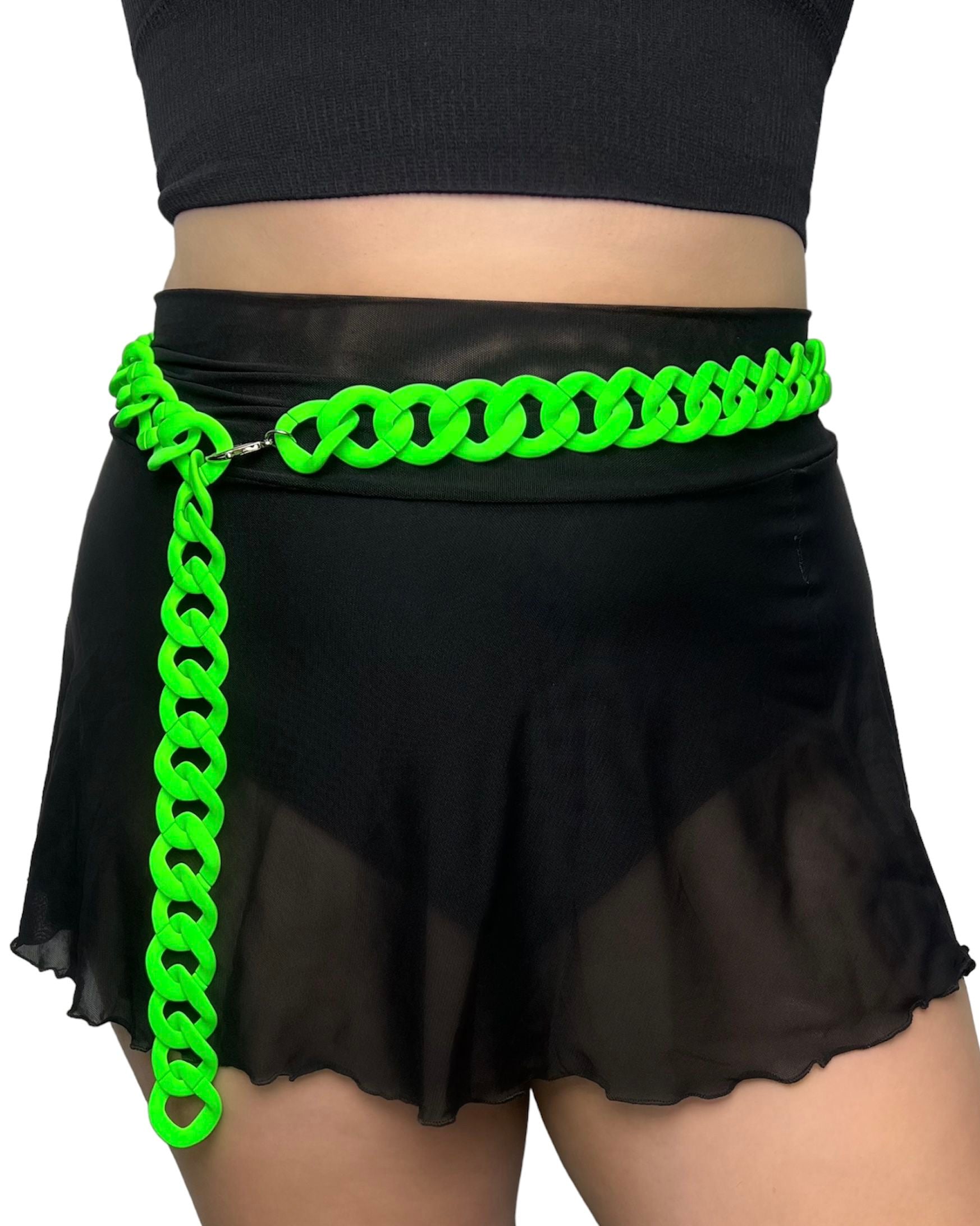 Colored Chain Belt, Belts, - One Stop Rave